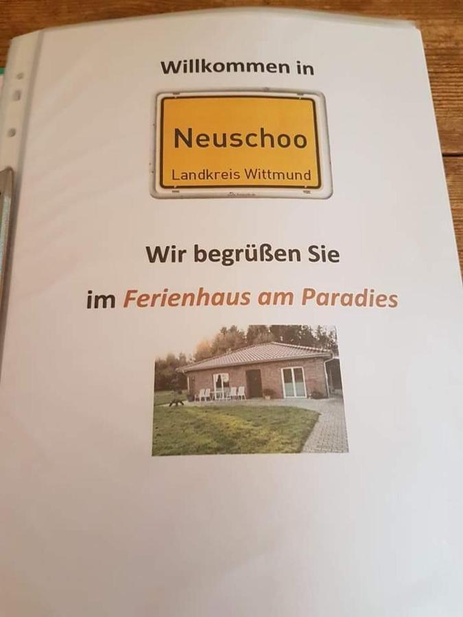Neuschoo Ferienhaus Am Paradies מראה חיצוני תמונה